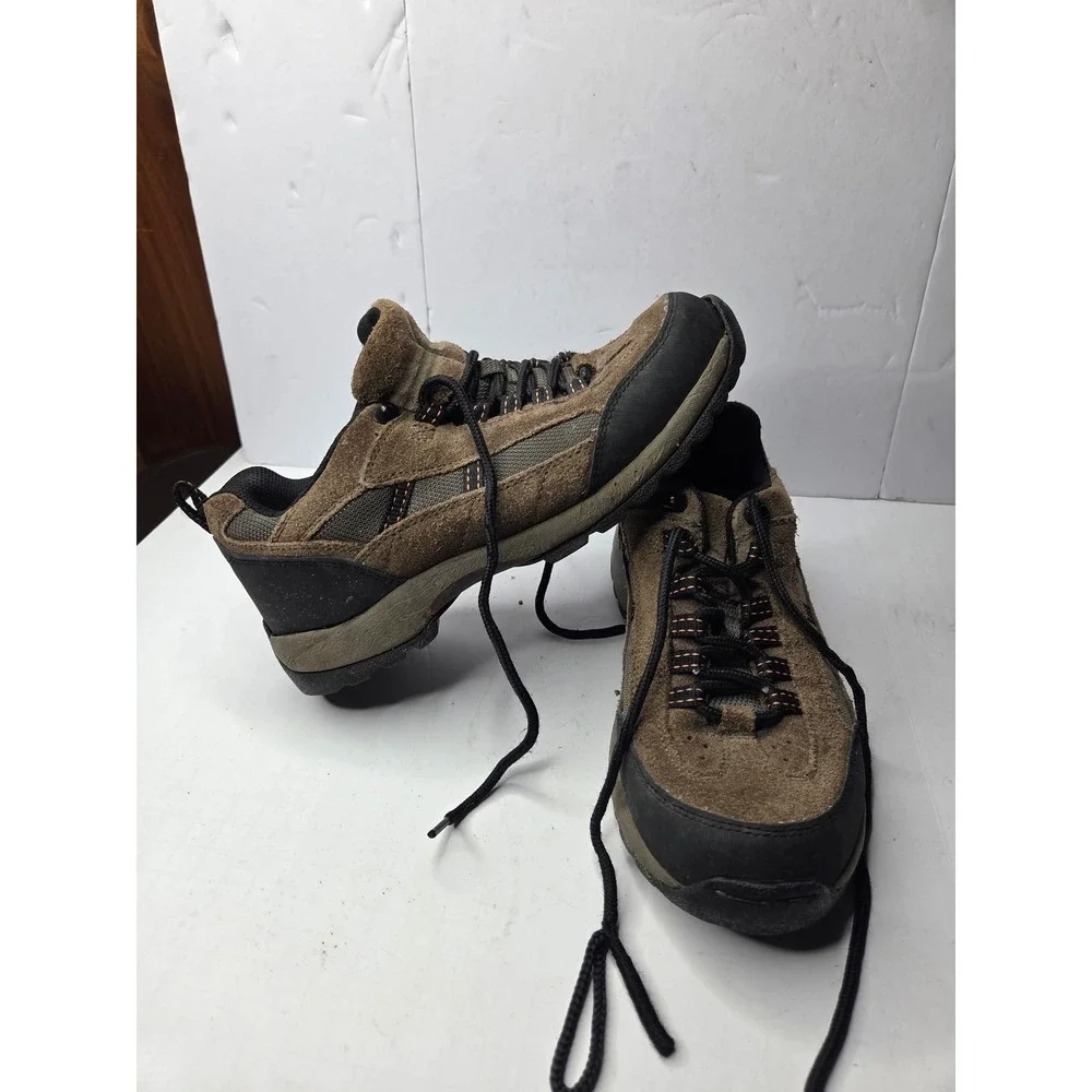 Beaver Creek Mens 8M Brown Suede Low Top Hiking Trail Shoes Lug Sole‎ Outdoor